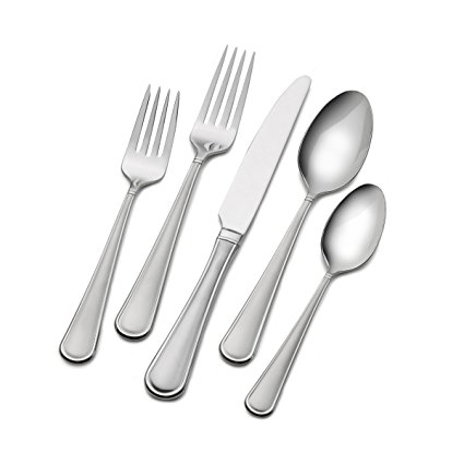 Mikasa Virtuoso Frost 65-Piece  Stainless Steel Flatware Set, Service for 12