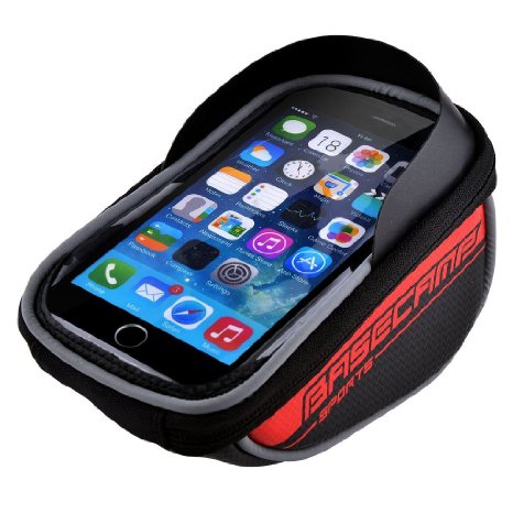 Allnicereg U Type Design 55 Waterproof Toucscreen Dual Zipper 25L Capacity Mountain Bike Road Bicycle Cycling Front Frame Bag Tube Pannier Saddle Bag Fit for iPhone 6 Plus  iPhone 6  Galaxy Note2  Galaxy S5 and etc