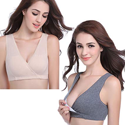 CAKEY Maternity Nursing Sleep Bra Tank for Breastfeeding/Pregnancy