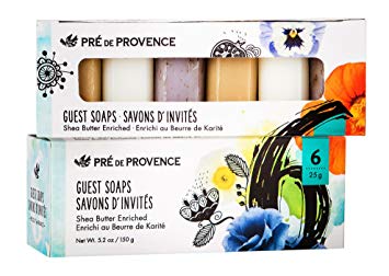 Pre de Provence Luxury Box of Guest Gift Soap, (Set of 6) Classic French