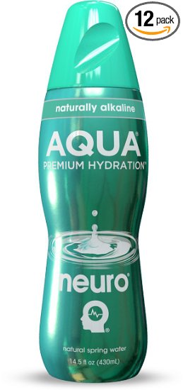Neuro Nutritional Supplement Drink, Aqua, 14.5-Ounce Bottles (Pack of 12)