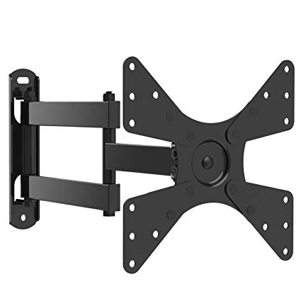 Full Motion TV Wall Mount for Most 10-40 Inch TVs - Wall Mount TV Bracket with Swivel & Extends 17”-TV Mount fits LED, LCD, OLED Flat Screen TVs up to 44lbs VESA 200X200 by PERLESMITH