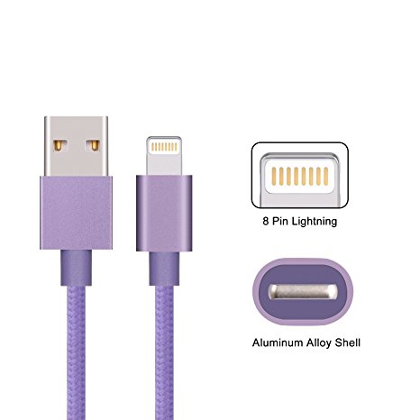 Sundix Lightning Cable 10ft (purple)