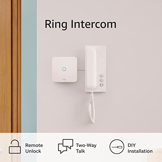 Ring Intercom by Amazon | Intercom upgrade, Two-Way Talk, Remote Unlock, Auto-Verify, DIY installation (compatible intercom required)