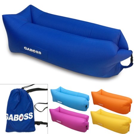 GABOSS Inflatable Waterproof Lounger for Camping, Beach, Park, Backyard