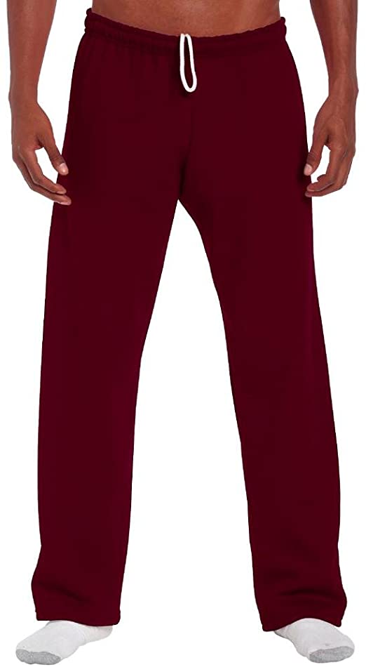 Gildan Adult Heavy-Blend Elastic Waist Open-Bottom Sweatpant