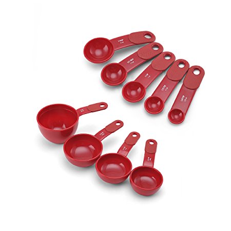 KitchenAid Measuring Cups and Spoons Set (Red)