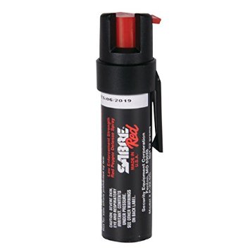 SABRE Pepper Spray - Police Strength - Compact Size with Clip (Max Protection - 35 shots, up to 5x's more)