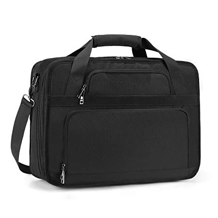 Estarer 17.3 Inch Laptop Travel Bag Expandable Business Briefcase Messenger Bag for Work