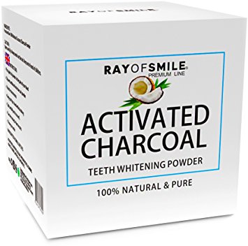 Activated Charcoal Powder 100% Natural and Pure Teeth Whitening by RAY OF SMILE