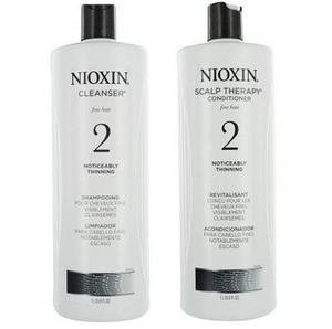 Nioxin Cleanser & Scalp Therapy Revitaliser System 2 - Shampoo & Conditioner Duo/Twin Pack 300ml