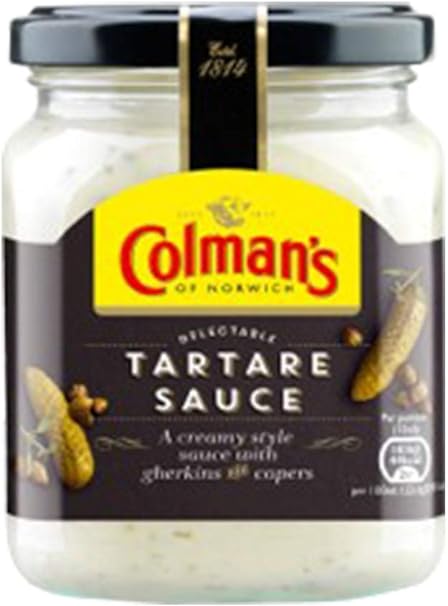 Original Colman's Tartare Sauce Imported from The UK England Tartar Sauce Creamy Tartar Sauce Made with Gherkins and Capers The Best of British Colmans Tartare Sauce 144g