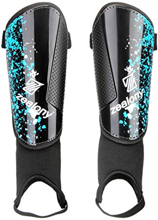 Zealony Soccor Shin Guards for Kids, Youth and Adults