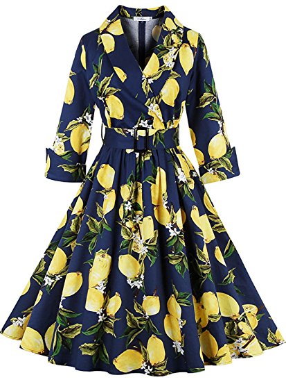 Babyonline Retro Vintage Women Dresses 1950s Rockabilly Audrey Hepburn Gown