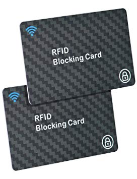 2Pack RFID Blocking Cards, TopElek NFC Contactless Cards Protection, Advanced 13.56Mhz RFID Blocking Credit Card Protector, 0.85mm Thick RFID & NFC Signal Protection Card for Women, Men