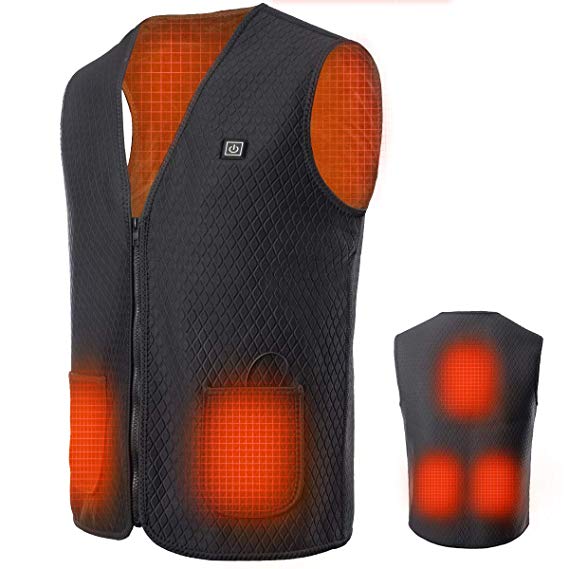 KEYNICE USB Electric Heated Vest, Washable Heating Jacket for Man Women Exclude Battery