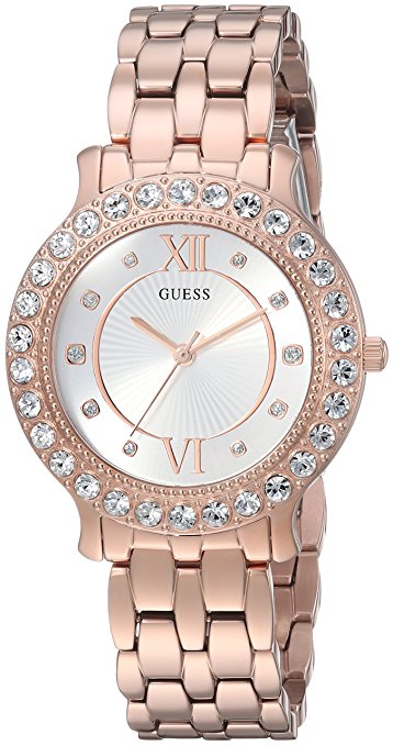 GUESS Women's Stainless Steel Crystal Watch