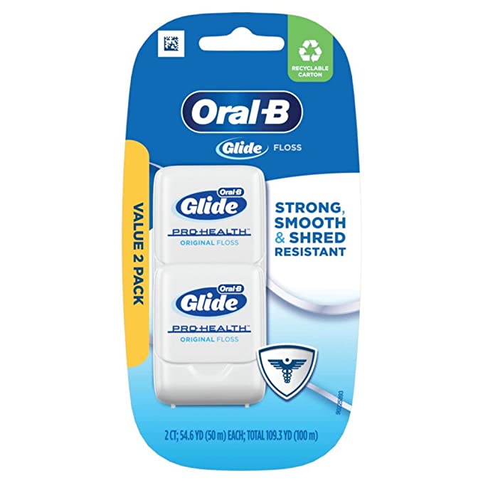 Oral-B Glide Pro-Health Original Floss Twin Pack 100 M, Packaging may vary