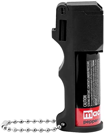 Mace Brand PepperGard Pepper Spray with Police Strength OC Pepper Formula, UV Detection Dye, and Key Chain, for Women