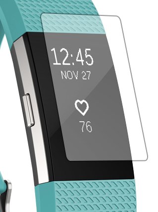 Fitbit Charge 2 Screen Protector [Diamond Tough Film] [3 Pack]