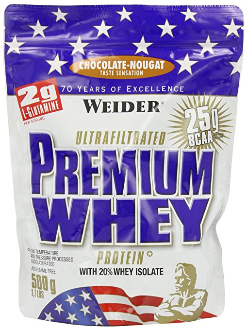 Weider Nutrition Premium Whey Chocolate Nougat Powder 500g