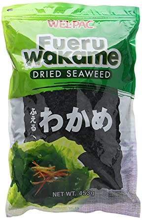 Wel-Pac Dried Seaweed Fueru Wakame For Soup And Cooking, 1 lb.