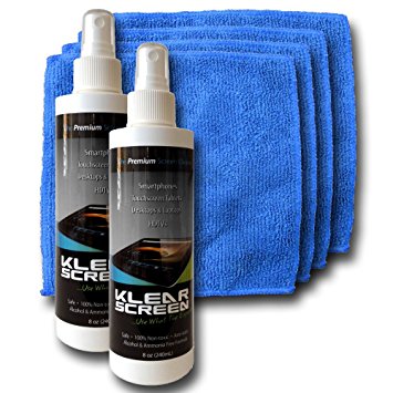 Klear Screen Cleaning Spray and Microfiber Cloths
