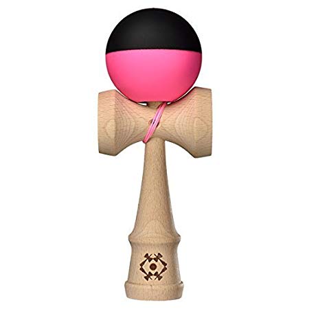 Kendama USA - Tribute - Half Split Silk Kendamas - Great for Beginners - Extras Included (Pink)