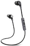 BKHC BK Sport Noise Isolating Bluetooth 40 Lightweight Active Wireless Stereo Sport Earbuds Headphones with Built-In Microphone Compatible with Smartphones MP3 Players and Most Bluetooth Enabled Devices - Black