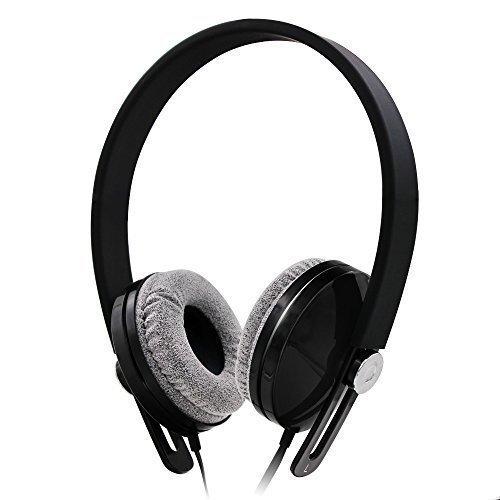 Best On-Ear Headphones Ever Tauren Stereo Music Headphone Lightweight Noise Isolating Headset with In-Line Microphone for PC Laptop Iphone Ipad Ipod Mp3 and Lots More Super Soft Ear Pad