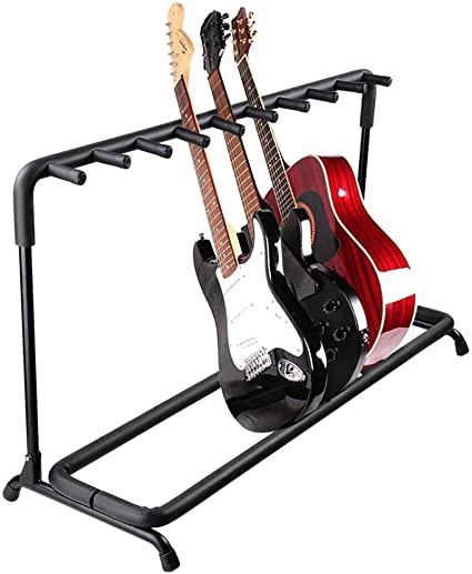 AW 9 Nine Holder Multi Guitar Folding Stand Band Stage Bass Acoustic Guitar Display Rack