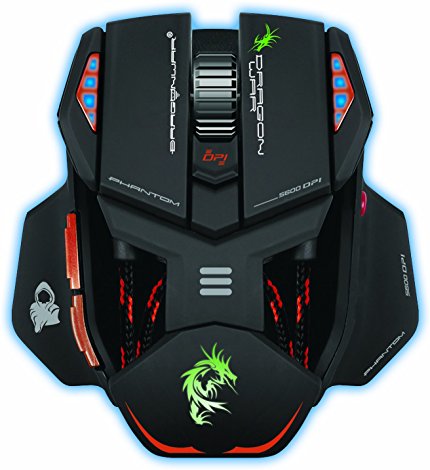 Dragonwar Phantom Wired USB Laser Professional Gaming mouse with 5600 DPI