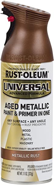 Rust-Oleum 285072 Universal All Surface Spray Paint, 11 oz, Aged Metallic Rust