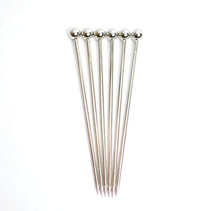 Professional Stainless Steel Cocktail Picks (Set of 6)