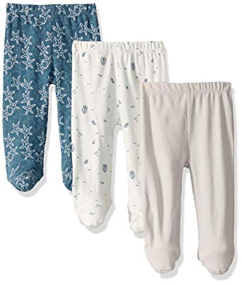 Spasilk Baby 3 Pack Cotton Footed Pants