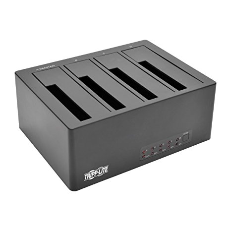 Tripp Lite 4-Bay Docking Station USB 3.0/eSATA to SATA 2.5in to 3.5in SATA Hard Drives (U339-004)