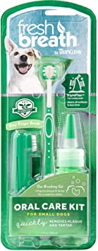 COSMOS Tropiclean Fresh Breath Plaque Remover Pet Oral Care Kit, Small