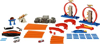 Hot Wheels Track Builder Total Turbo Takeover Track Set, Hot Wheels id Race Portal