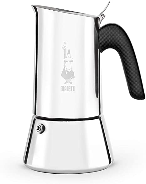 Bialetti New Venus Coffee Maker, 10-Cup, Stainless Steel