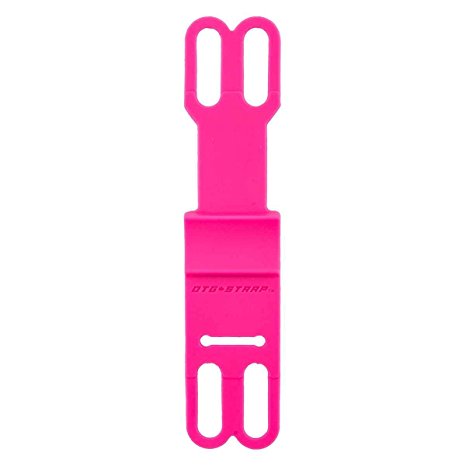 OTG-Strap (On The Go Strap)- Bike mount Phone holder or GPS Easy-Mount. Bicycles, Steering wheel, Golf & Shopping carts, Strollers and more! Fits all mobile devices! (PInk)
