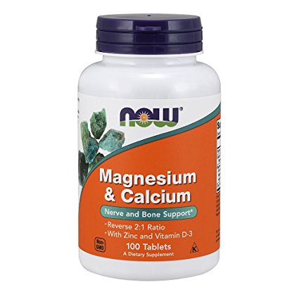 NOW Magnesium & Calcium,100 Tablets