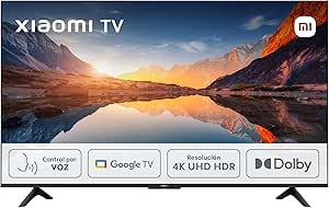 Xiaomi TV A 2025 65" - Smart TV 4K HDR, Google TV, Control por Voz, Dolby, Negro