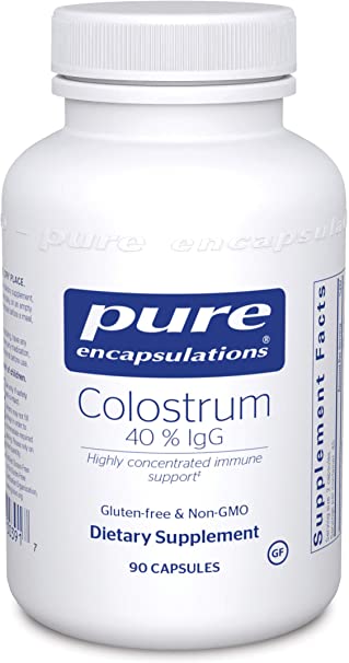 Pure Encapsulations - Colostrum 40% IgG - Highly Concentrated Immune Support - 90 Capsules