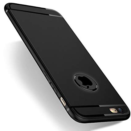 Novo Icon iPhone 6s Case, iPhone 6 Case, Slim Fit Premium TPU Shell Soft Touch Feeling Full Protective Anti-Scratch Anti-Fingerprint Case Compatible with iPhone 6s/iPhone 6 -Black