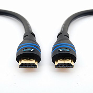 BlueRigger Basic High Speed HDMI Cable - 2m (6.6 Feet) - Supports 4K, Ultra HD, 3D, 1080p, Ethernet and Audio Return (Latest Standard)