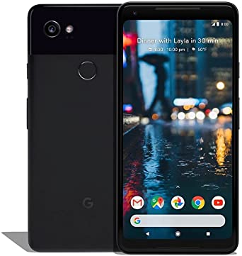 Google Pixel 2 XL (64GB, 4GB) 6.0" P-OLED, IP67 Water Resistant, 12.2MP 4K Camera, Snapdragon 835, GSM CDMA Unlocked (Verizon, T-Mobile, AT&T, Global) G011C (Fast Car Charger Bundle, Just Black)