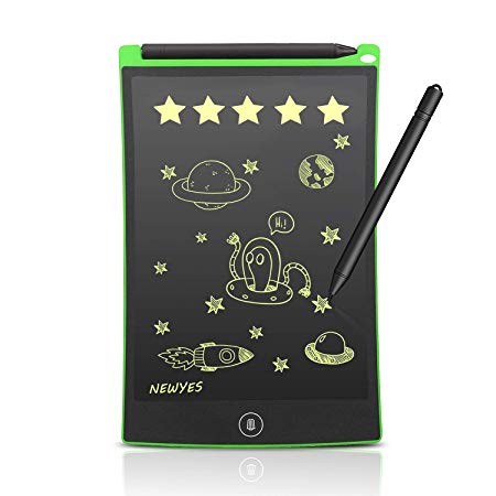 Newyes 8.5-Inch LCD Writing tablet-Can Be Used as office Whiteboard Bulletin Board Kitchen Memo Notice Fridge Board Large Daily Planner Gifts for kids（Green)