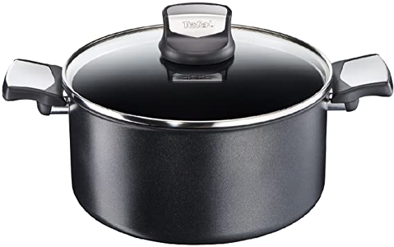 Tefal Expertise c6204472 – Saucepan 20 cm 2.9 Litre Capacity, Non-Stick Titanium Excellence 7 Layers, with Extra Insertion of Titanium, Non-Stick Exterior, Induction