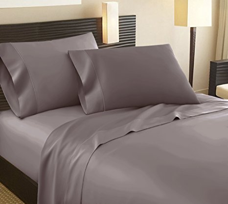 Hotel Collection Top Sellers - #1 Rated Sheets On Amazon-Highest Quality!Luxury 1000 Thread count 100% Egyptian Cotton Ultra Soft Sheet Set, King, Lilac