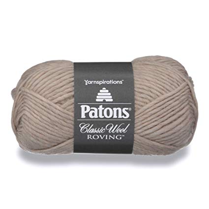 Spinrite Patons Classic Wool Roving Yarn, Natural